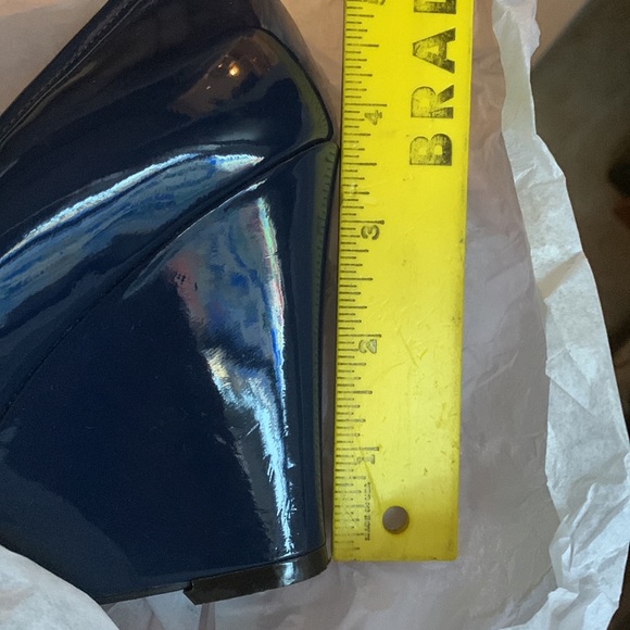 LAUREN RALPH LAUREN wedges size 7 navy - Picture 8 of 8